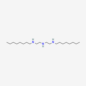 molecular formula C20H45N3 B1216577 N-Octyl-N'-(2-(octylamino)ethyl)ethylenediamine CAS No. 57413-95-3
