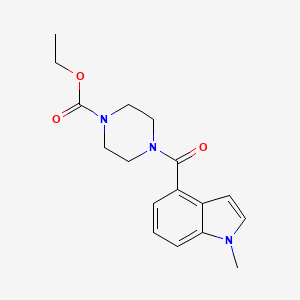 molecular formula C17H21N3O3 B12165905 ethyl 4-[(1-methyl-1H-indol-4-yl)carbonyl]piperazine-1-carboxylate 