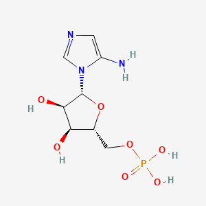 molecular formula C8H14N3O7P B1216591 5-Aminoimidazole ribonucleotide CAS No. 25635-88-5