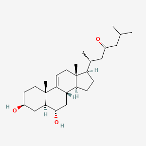 3beta,6alpha-Dihydroxy-5alpha-cholest-9(11)-en-23-one