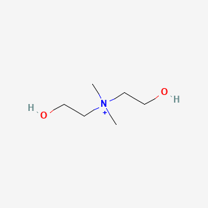 molecular formula C6H16NO2+ B1216594 Dimethyldiethanolammonium CAS No. 44798-79-0