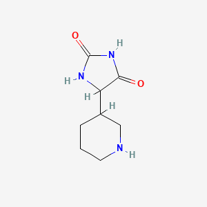 molecular formula C8H13N3O2 B12165950 5-(Piperidin-3-yl)imidazolidine-2,4-dione 
