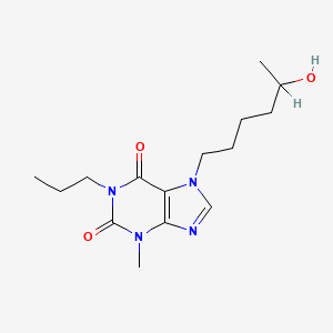 1-Propyl-3-methyl-7-(5-hydroxyhexyl)xanthine