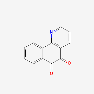 molecular formula C13H7NO2 B1216598 苯并[h]喹啉-5,6-二酮 CAS No. 65938-98-9