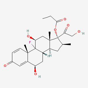 molecular formula C25H33FO7 B1216602 6beta-Hydroxybetamethasone 17-propionate CAS No. 78144-00-0