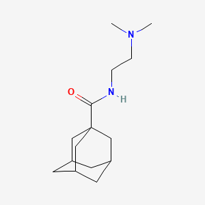 molecular formula C15H26N2O B12166077 N-(2-(Dimethylamino)ethyl)tricyclo(3.3.1.1(sup 3,7))decane-1-carboxamide CAS No. 54099-19-3