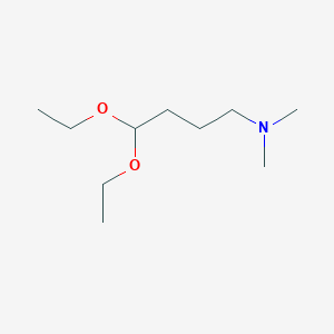 molecular formula C10H23NO2 B121661 4,4-Diethoxy-N,N-dimethyl-1-butanamine CAS No. 1116-77-4