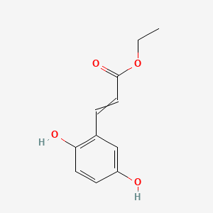 molecular formula C11H12O4 B1216612 Ethyl 2,5-dihydroxycinnamate 