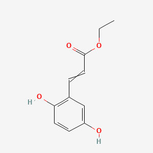 molecular formula C11H12O4 B1216612 Ethyl-2,5-dihydroxycinnamate 