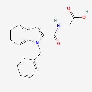molecular formula C18H16N2O3 B12166139 N-[(1-benzyl-1H-indol-2-yl)carbonyl]glycine 