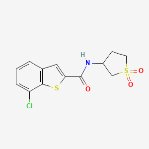 molecular formula C13H12ClNO3S2 B12166203 C13H12ClNO3S2 