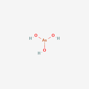 molecular formula As(OH)3<br>AsH3O3 B1216624 砷酸 CAS No. 13464-58-9