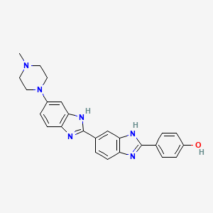 molecular formula C25H24N6O B1216625 Pibenzimol CAS No. 23491-44-3