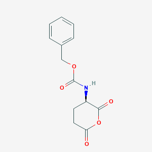 molecular formula C13H13NO5 B121663 Benzyl [(3R)-2,6-dioxooxan-3-yl]carbamate CAS No. 71869-80-2