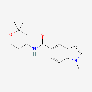 molecular formula C17H22N2O2 B12166508 N-(2,2-dimethyltetrahydro-2H-pyran-4-yl)-1-methyl-1H-indole-5-carboxamide 