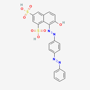 molecular formula C22H16N4O7S2 B1216653 C.I. Acid Red 73, disodium salt CAS No. 25317-39-9