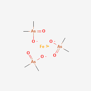 molecular formula C6H18As3FeO6 B1216655 Ferric cacodylate CAS No. 5968-84-3