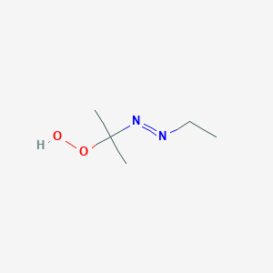 molecular formula C5H12N2O2 B121666 2-Ethylazo-2-propyl hydroperoxide CAS No. 149127-57-1
