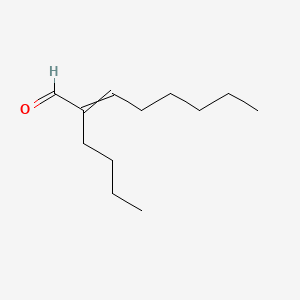 molecular formula C12H22O B1216660 2-Butyloct-2-enal 