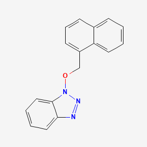 molecular formula C17H13N3O B1216661 1-(1-Naphthalenylmethoxy)benzotriazole 