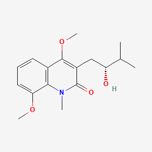 molecular formula C17H23NO4 B1216684 Lunacridine CAS No. 83-58-9