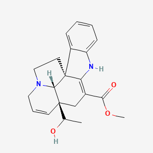 molecular formula C21H24N2O3 B1216685 19-Hydroxytabersonine 