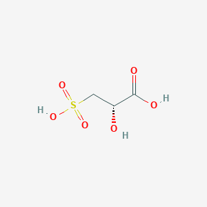 molecular formula C3H6O6S B1216686 (S)-3-sulfolactic acid 