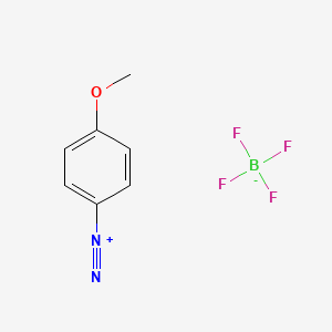 molecular formula C7H7BF4N2O B1216693 4-Methoxybenzenediazonium tetrafluoroborate CAS No. 459-64-3
