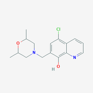 molecular formula C16H19ClN2O2 B12166956 5-Chloro-7-[(2,6-dimethylmorpholin-4-yl)methyl]quinolin-8-ol 