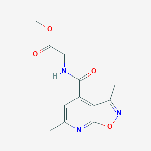 molecular formula C12H13N3O4 B12166977 methyl N-[(3,6-dimethyl[1,2]oxazolo[5,4-b]pyridin-4-yl)carbonyl]glycinate 