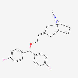 3-{2-[Bis-(4-fluoro-phenyl)-methoxy]-ethylidene}-8-methyl-8-aza-bicyclo[3.2.1]octane