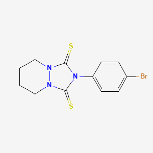 molecular formula C12H12BrN3S2 B1216703 Triazolidinedithione CAS No. 58744-97-1