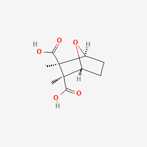 molecular formula C10H14O5 B1216705 cantharidic acid CAS No. 28874-45-5