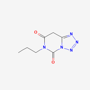 molecular formula C7H9N5O2 B1216706 6-Propyltetrazolo(1,5-c)pyrimidine-5,7(6H,8H)-dione CAS No. 34834-63-4