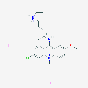 molecular formula C25H36ClI2N3O B1216708 Dimethylquinacrine CAS No. 65370-56-1