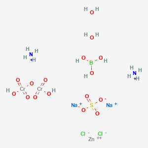 molecular formula BCl2Cr2H17N2Na2O16SZn+2 B1216709 Fr Dental Filling CAS No. 57017-83-1