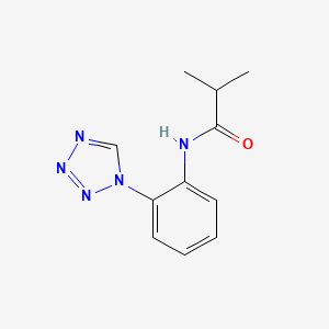 molecular formula C11H13N5O B12167146 2-methyl-N-[2-(1H-tetrazol-1-yl)phenyl]propanamide 