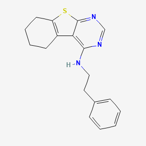 molecular formula C18H19N3S B12167160 N-(2-phenylethyl)-5,6,7,8-tetrahydro[1]benzothieno[2,3-d]pyrimidin-4-amine 