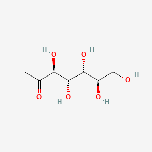 molecular formula C7H14O6 B1216719 D-Manno-2-heptulose, 1-deoxy- CAS No. 35016-85-4