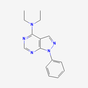molecular formula C15H17N5 B12167226 N,N-diethyl-1-phenyl-1H-pyrazolo[3,4-d]pyrimidin-4-amine 