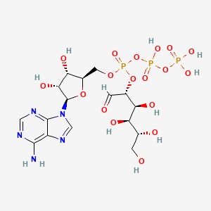 molecular formula C16H26N5O18P3 B1216723 Ap(3)Glucose CAS No. 62230-91-5