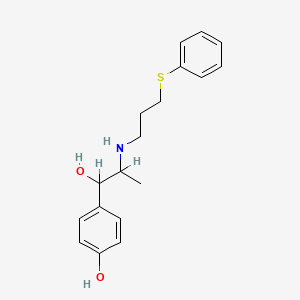 4-(1-Hydroxy-2-{[3-(phenylsulfanyl)propyl]amino}propyl)phenol