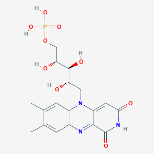[(2R,3S,4S)-5-(7,8-dimethyl-1,3-dioxopyrido[4,3-b]quinoxalin-5-yl)-2,3,4-trihydroxypentyl] dihydrogen phosphate