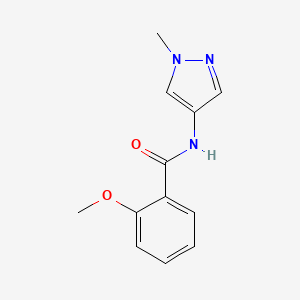 molecular formula C12H13N3O2 B12167267 2-methoxy-N-(1-methyl-1H-pyrazol-4-yl)benzamide 