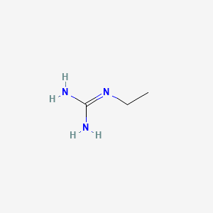 molecular formula C3H9N3 B1216733 N-Ethylguanidine CAS No. 503-69-5