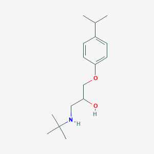 molecular formula C16H27NO2 B12167367 Tert-butyl((2-hydroxy-3-[4-(propan-2-YL)phenoxy]propyl))amine 