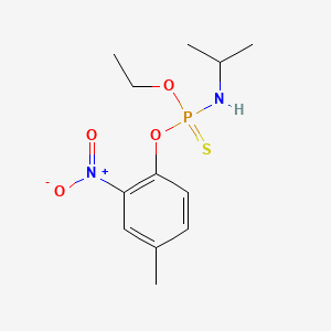 molecular formula C12H19N2O4PS B1216738 Amiprophos CAS No. 33857-23-7