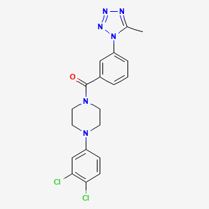 molecular formula C19H18Cl2N6O B12167449 [4-(3,4-dichlorophenyl)piperazin-1-yl][3-(5-methyl-1H-tetrazol-1-yl)phenyl]methanone 