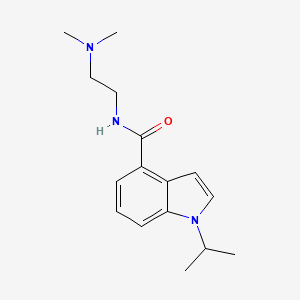 molecular formula C16H23N3O B12167488 N-[2-(dimethylamino)ethyl]-1-(propan-2-yl)-1H-indole-4-carboxamide 