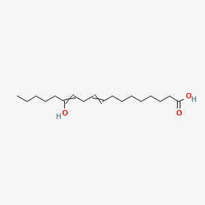 molecular formula C18H32O3 B1216753 13-Hydroxyoctadeca-9,12-dienoic acid 